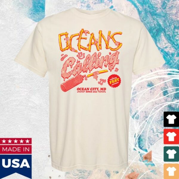 Oceans Calling Festival Store Merch Fries Lineup Tee