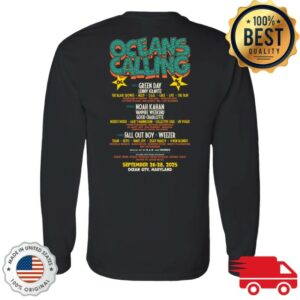 Oceans Calling Festival Store Merch Rollercoaster Lineup Long Sleeve Tee