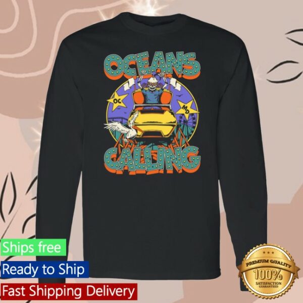 Oceans Calling Festival Store Merch Rollercoaster Lineup Long Sleeve Tee