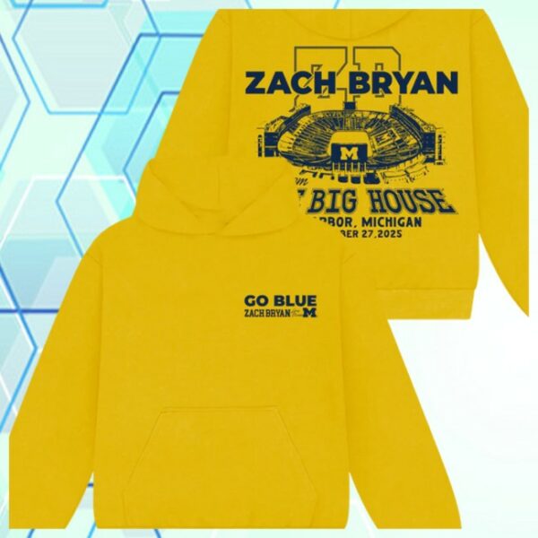 Zach Bryan Shop Store Merch Zb Go Blue Yellow Hoodie