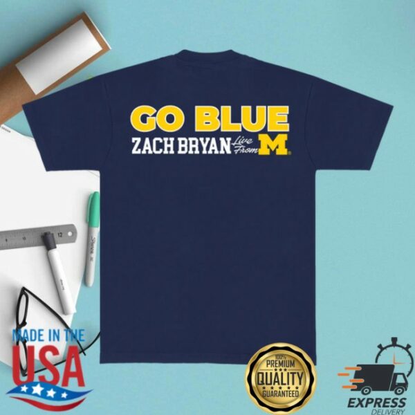 Zach Bryan Shop Store Merch Zb Go Blue Navy Tee