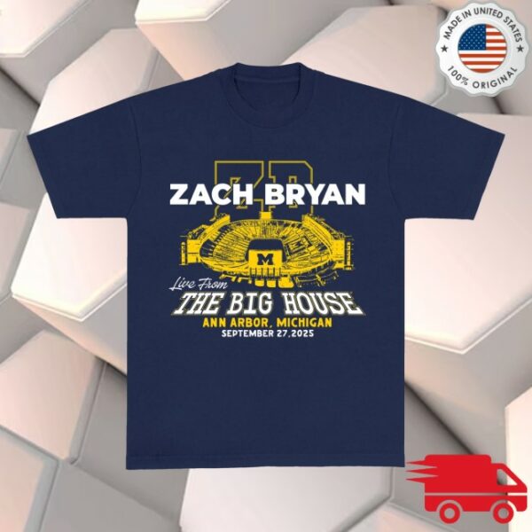 Zach Bryan Shop Store Merch Zb Go Blue Navy Tee