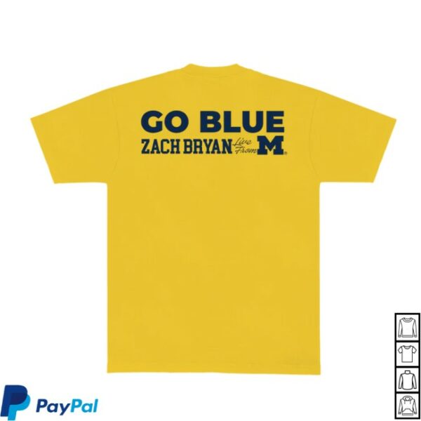 Zach Bryan Shop Store Merch Zb Go Blue Yellow Tee