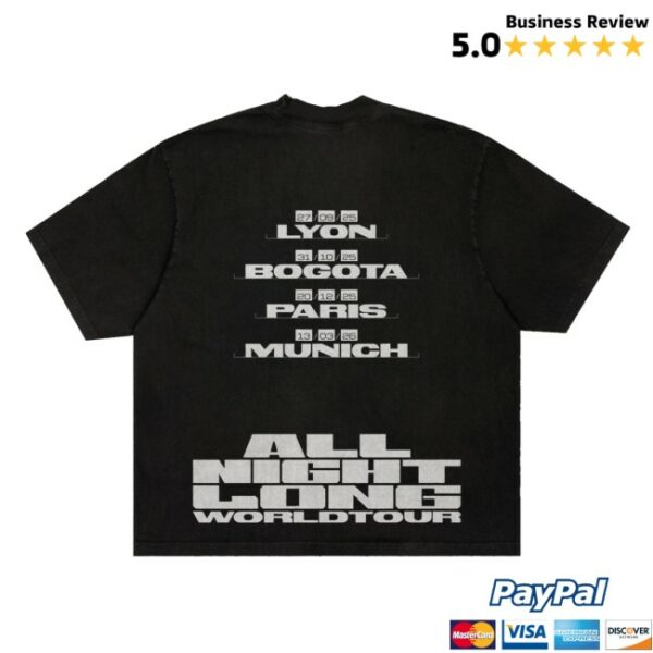 Castlerat Store Merch Omaks All Night Long World Tour Tee