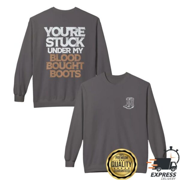 Emerson Day Music Merch Blood Bought Boots Crewneck