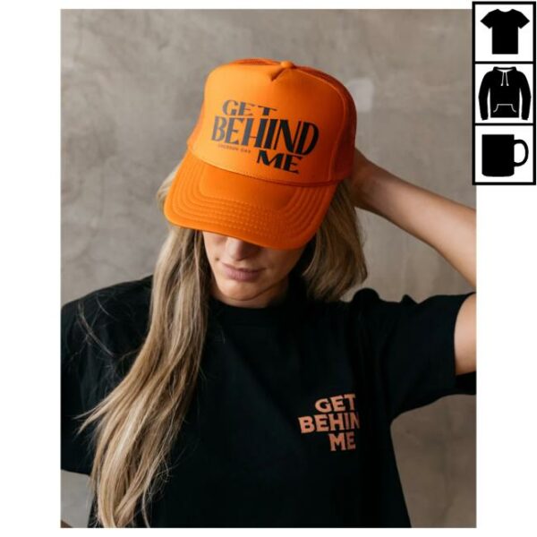 Emerson Day Music Merch Get Behind Me Orange Trucker Hat