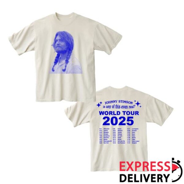 Bandwear Shop Merch Johnny Stimson 2025 World Tour Tee