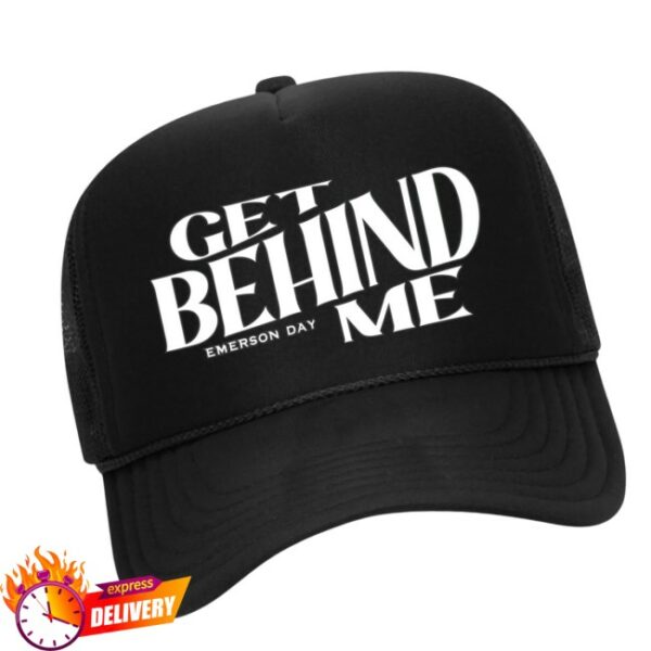 Emerson Day Music Store Merch Get Behind Me Black Trucker Hat