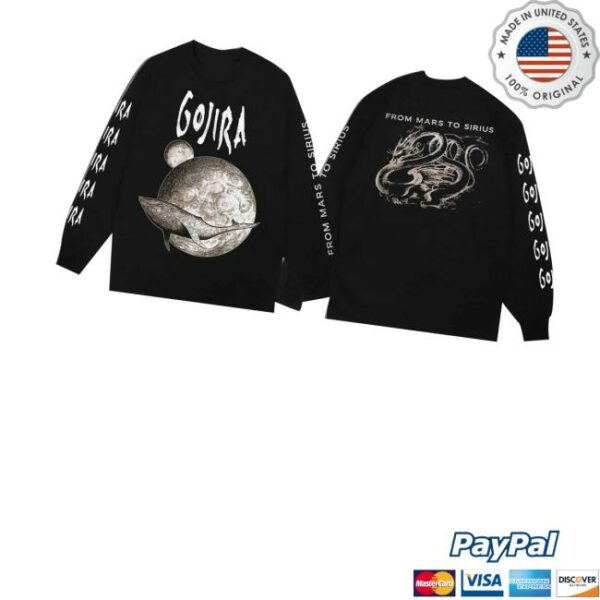 Pull The Plug Patches Merch Store Gojira From Mars To Sirius Longsleeve Shirt