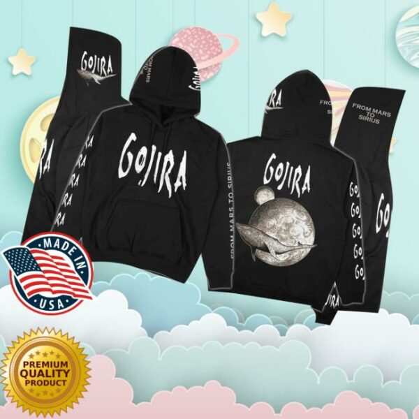 Pull The Plug Patches Merch Store Gojira From Mars To Sirius Deluxe Pullover Hoodie