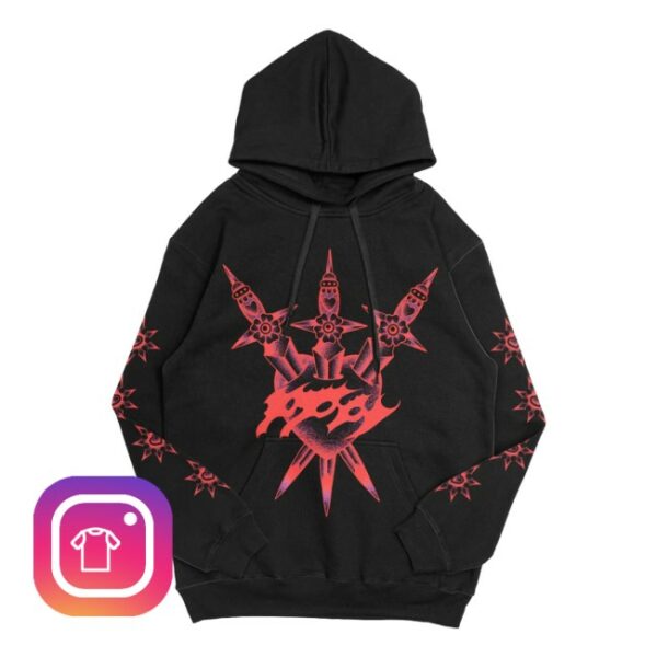 Impoppy Store Merch Throwing Star Hoodie
