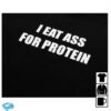 kenny dannyduncan69 store merch i eat ass for protein black tee sd