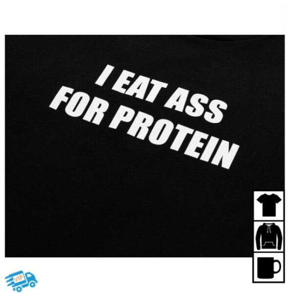 Danny Duncan Official Store Merch I Eat Ass For Protein Black Tee