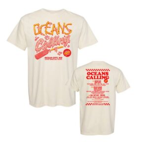 Oceans Calling Festival Shop Merch Fries Lineup Tee