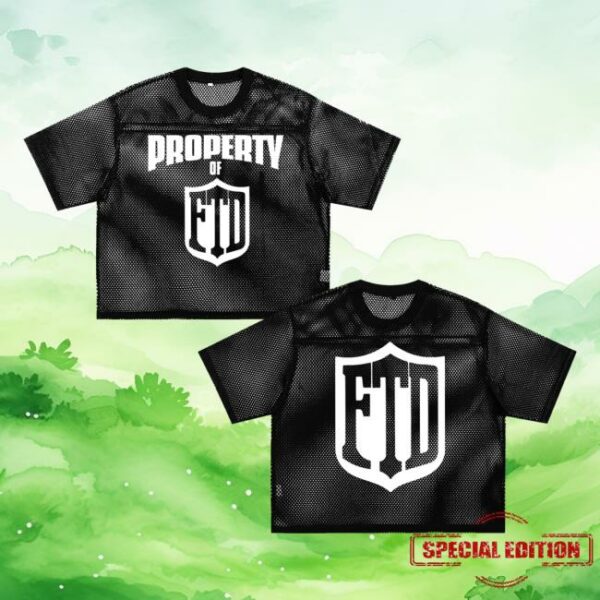 From The Dirt Merch Store Property Of Ftd See Through Boxy Net Jersey