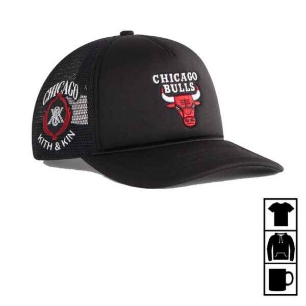 Kith Merch Store Kith And 47 For The Chicago Bulls Hitch Snapback Trucker Hat