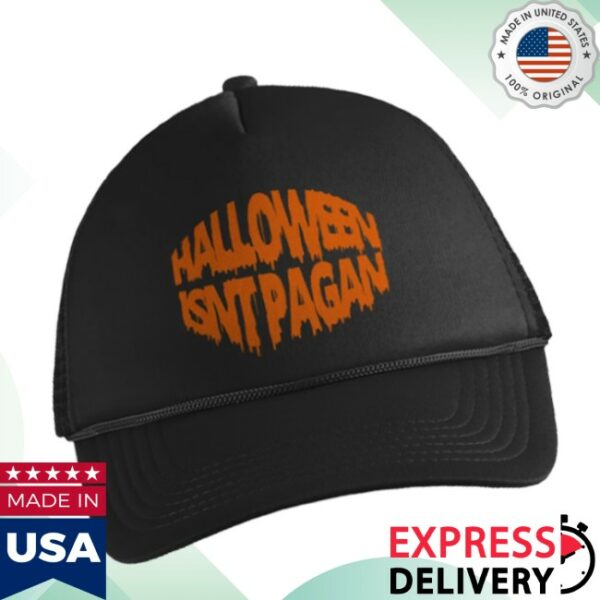 Michaelinspring Philosophy Store Merch Halloween Is Not Pagan Trucker Hat