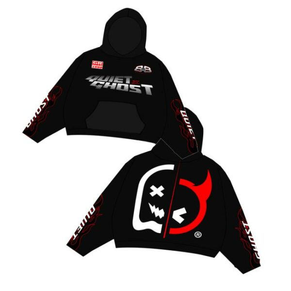 Quiet Racing Merch Store Split Logo Hoodie