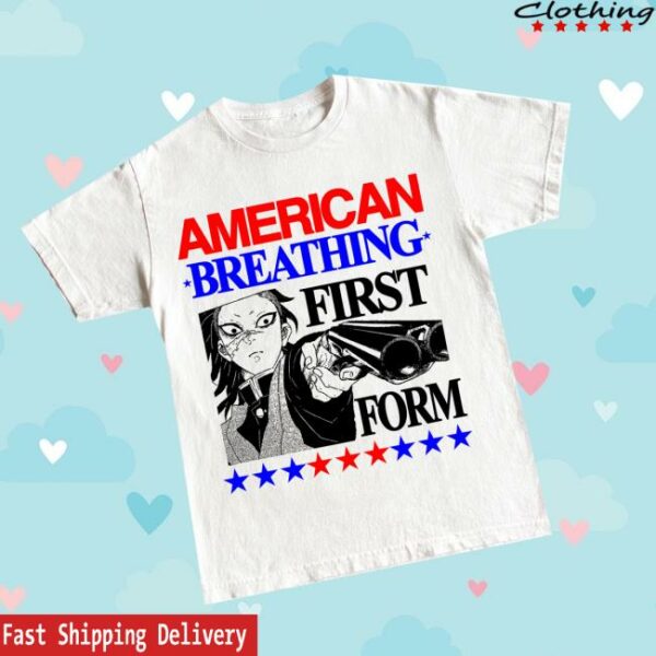 Hoshi Clothing Merch Store American Breathing 6Oz Print T-Shirt