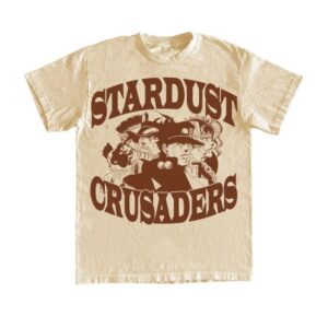 Hoshi Clothing Merch Store Stardust Crusaders 6Oz Print T-Shirt