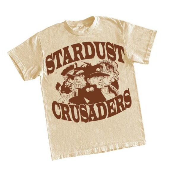 Hoshi Clothing Merch Store Stardust Crusaders 6Oz Print T-Shirt