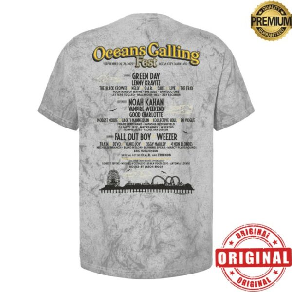 Oceans Calling Festival Store Shop Merch Seagull Lineup Tee