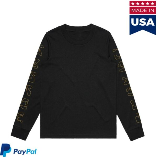 Subfocus Store Merch Black Contact Long Sleeve T-Shirt