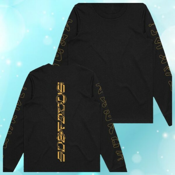 Subfocus Store Merch Black Contact Long Sleeve T-Shirt