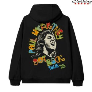 Paul Mccartney Store Merch Got Back 2025 Peace Zip Hoodie