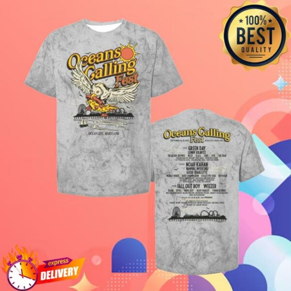 Oceanscallingfestival Shop Merch Seagull Lineup Tee