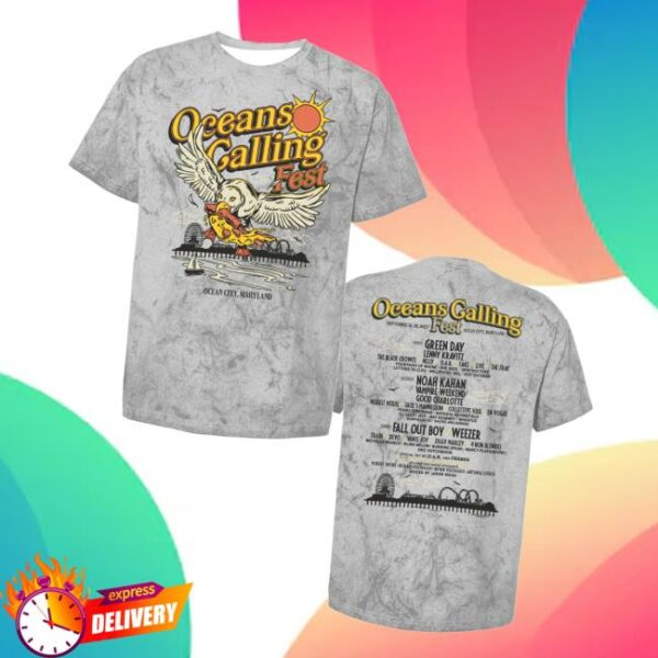 Oceanscallingfestival Shop Merch Seagull Lineup Tee