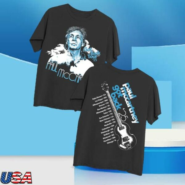 Paul Mccartney Merch Store Got Back 2025 Tour T-Shirt