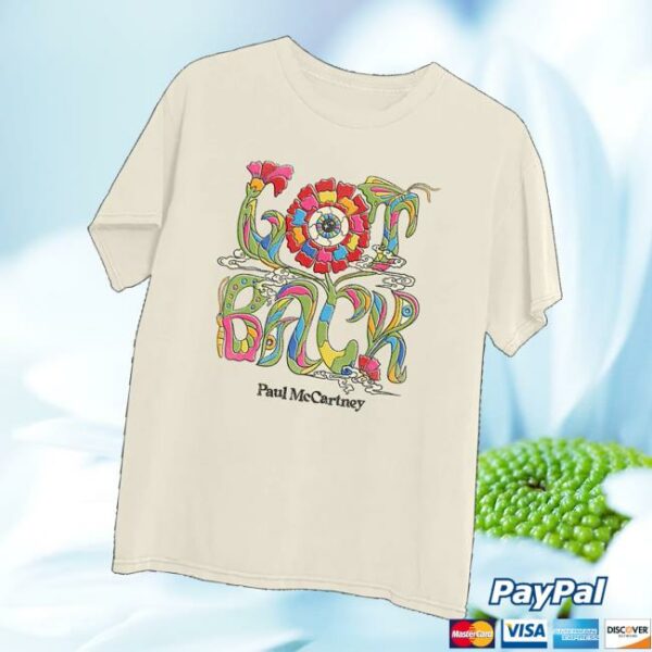 Paul Mccartney Merch Store Got Back 2025 Floral Tour T-Shirt
