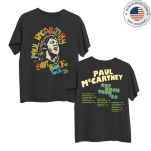 Paul Mccartney Merch Store Got Back 2025 Peace T-Shirt