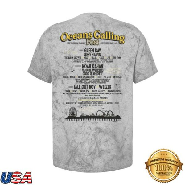 Oceans Calling Festival Merch Store Seagull Lineup Tee