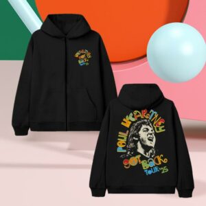 Paul Mccartney Merch Store Got Back 2025 Peace Zip Hoodie