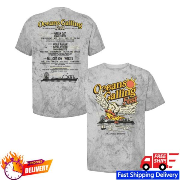 Oceans Calling Festival Merch Store Seagull Lineup Tee