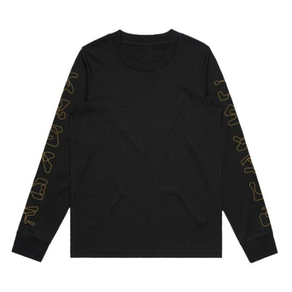 Sub Focus Merch Store Black Contact Long Sleeve T-Shirt