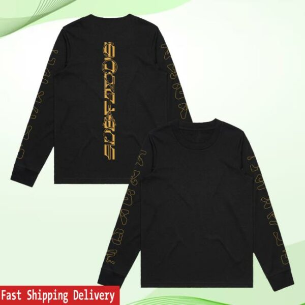 Sub Focus Merch Store Black Contact Long Sleeve T-Shirt
