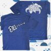 kenny del mccoury band store merch blue del yeah shirt with white lettering shirt sd