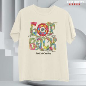 Paul Mccartney Merch Got Back 2025 Floral Tour T-Shirt