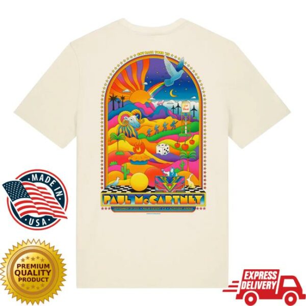 Paul Mccartney Merch Store Got Back 2025 Palm Desert Event T-Shirt