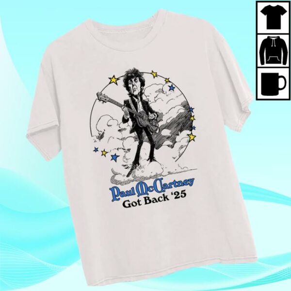 Paul Mccartney Merch Store Got Back Illustration T-Shirt