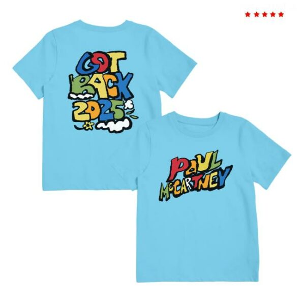 Paul Mccartney Merch Store Got Back Kids Tour T-Shirt