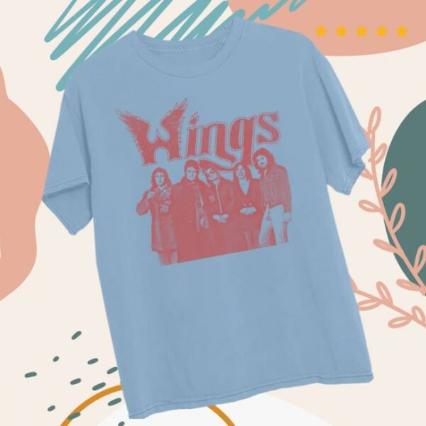 Paul Mccartney Merch Store Wings Band T-Shirt