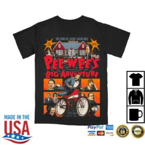 Halftone Horror Shop Merch Pee Wee’s Big Adventure Shirt Halftone Horror Shop Merch Pee Wee’s Big Adventure Shirt