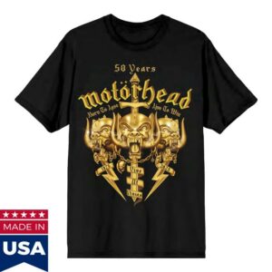 Motorhead Merch Store 50Th Anniversary Tee