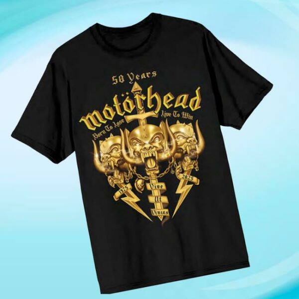 Motorhead Merch Store 50Th Anniversary Tee