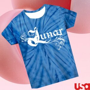 Lunar Store Merch Blue Tie-Dye T-Shirt