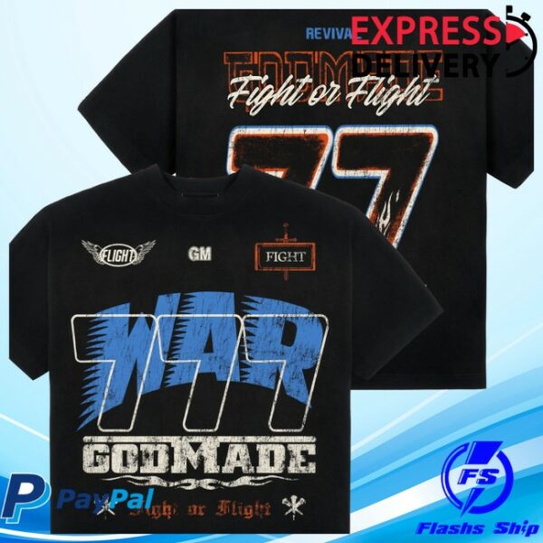 Godmadeclo Store Merch War Black T-Shirt